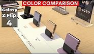 Samsung Galaxy Z Flip 4 - All Colors Comparison!