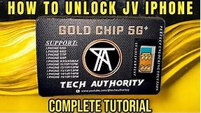 HOW TO UNLOCK JV iPHONE | How to use ESIM in JV iPhone | JV Chip for iPhone | GOLD CHIP 5G+ GUIDE