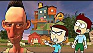 Hello Neighbor ka Chacha - Angry Neighbor Android Game | Shiva and Kanzo Gameplay