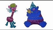 Drawing and coloring/Trolls/Cooper Biggie & Mr.Dinkles/Colorama