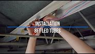 Convert 8ft Fluorescent Fixtures to LED
