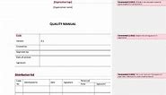 Quality Manual [ISO 13485 templates]