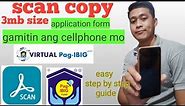 Paano Mag-scan at magcrop ng 3mb size requirments Sa Pag-ibig online loan | Gamit ang cellphone