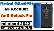 Redmi 9a Mi Account Remove | Mi 9a Account Relock Solution