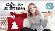 DOLLAR TREE DIY 🎄 Christmas Pillows