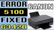 Canon G3420 Printer Support Code 5100 Error Fixed!