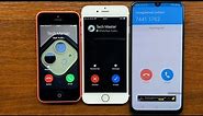 iPhone 5C vs iPhone 6S vs Samsung Galaxy A50 Viber, WhatsApp, SkyPhone Apps Incoming Calls