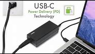 Charge almost any Laptop with Plugable's USB-C PD 60 Watt Charger!