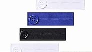 AXEN 6 Pieces Elastic Waist Extenders, Adjustable Wasitband Button Extender for Pants Jeans Trousers, Pack of 6 with 3 Colors