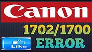 Canon GM4070 Support code 1702 Fixed// Canon printer 1700 Error Solve.
