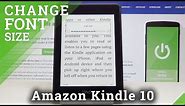 How to Change Font Size in Amazon Kindle 10 - Update Font