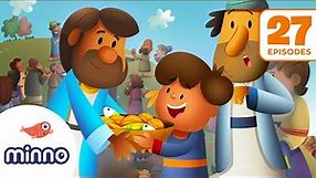 🔴 27 AWESOME Bible Story Cartoons | Over 2 Hours of Bible Stories for Kids