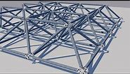 Making easy space frame with unlinks and 2x2 timber