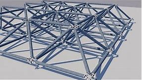 Making easy space frame with unlinks and 2x2 timber