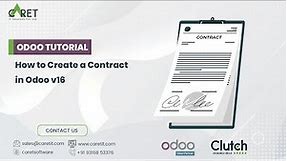 How to create & manage a new employee contract in Odoo V16 || Odoo Learning Tutorial