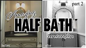 Small Half Bathroom Makeover || Half Bath || DIY Bathroom Remodel