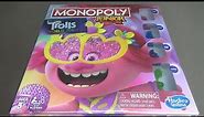 Monopoly Junior Trolls World Tour Board Game Unboxing