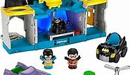 DC SUPER FRIENDS Fisher-Price Little People Batman Toy Deluxe Batcave Playset with Lights Sounds & 4 Figures for Toddlers Ages 18+ Months (Amazon Exclusive)