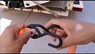 The right way to connect S hooks on ratchet straps