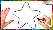 How To Draw A Star Step By Step ⭐ Star Drawing Easy