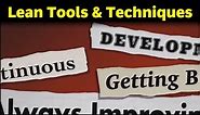 Overview of Lean tools and techniques|Lean manufacturing