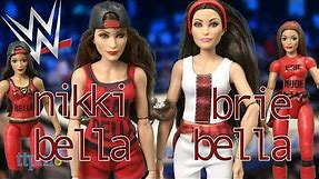 WWE Superstars Superstar Fashions Brie Bella, Nikki Bella & Nikki & Brie 6-Inch Figures from Mattel