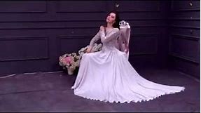 Tulle & Satin Chiffon Bateau Neckline A-Line Prom Dress- Adasbridal (SOD66196)