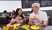 Watch: Apple's Tim Cook 'excited' about India's market; enjoys his first vada pav with Madhuri Dixit