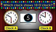 Telling Time Quiz: Half Past and O’Clock for Kids in English