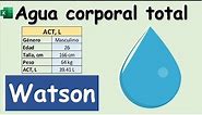 Calculo de Agua Corporal Total: Ecuación de Watson