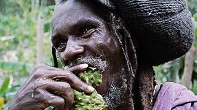 Rastafarian encounter in the Canaan Mountains, Jamaica