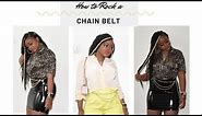 How to Wear A Chain Belt..