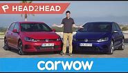 Volkswagen Golf R vs Golf GTI Performance 2018 review | Head2Head
