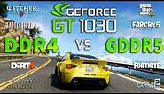 GT 1030 DDR4 vs GT 1030 GDDR5 Test in 8 Games