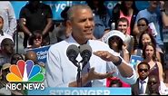 President To Crowd: 'Thanks, Obama!' | NBC News