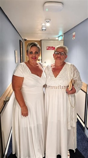 The most special day of our cruise. ❤️ Celebrating my mum's 74th birthday in beautiful Hellesylt, Norway. Fjord views, sunshine, incredible food, and memories we'll treasure forever. 🇳🇴🎂✨ #Norway #Hellesylt #CruiseLife #BirthdayTrip #TravelMemories