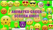 Animated Emoji green screen | Emojies green screen free download | Live Smiley |Graphics & Animation