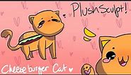 Burger cat Plush sculpt! Aphmau plush series ep 5!! | aka my chezzy boi ;)