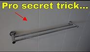 How to install towel rail bar - the EASY way