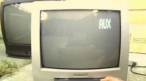 VCR Test on the Magnavox MC13D1MG01 CRT TV/VCR Combo