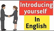 How to introduce yourself in English | Introducing yourself | Learn English | Sunshine English