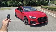 2023 Audi S5 Premium Plus Sportback: Start Up, Exhaust, Test Drive, Walkaround, POV and Review