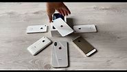 🤍 Ultimate WHITE Comparaison iPhone SE 2020 Versus iPhone X / XS / 5 / 5s / 5c / 4 / 4s / 3G / 3GS 📲