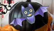 FREE Printable Hanging Bat - Halloween Craft for Kids - Press Print Party!