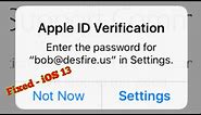 Apple ID Verification Keeps Popping Up on iPhone and iPad in iOS 13.5 [Fixed]