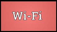 Wi-Fi Meaning