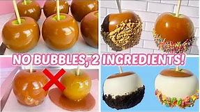 NO FAIL- 2 INGREDIENT CARAMEL APPLES | Perfect Caramel Apples Every Time!