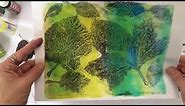 Gelli Arts ® - 3 ways of printing with leaves by Birgit Koopsen