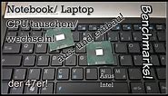Notebook/ Laptop-CPU-Prozessor Wechseln/ Tauschen-ausbauen/ einbauen!