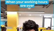 When your working hours are over | Office Memes | Fresher Jobs India